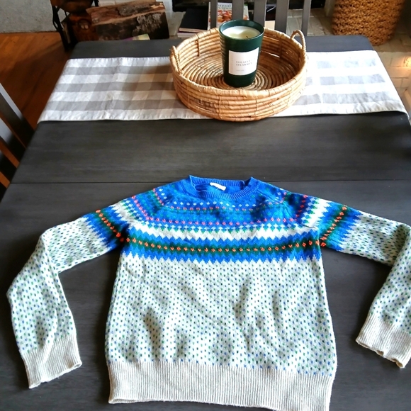 Crewcuts Like new size L Colorful Patterned Sweater - Picture 1 of 3